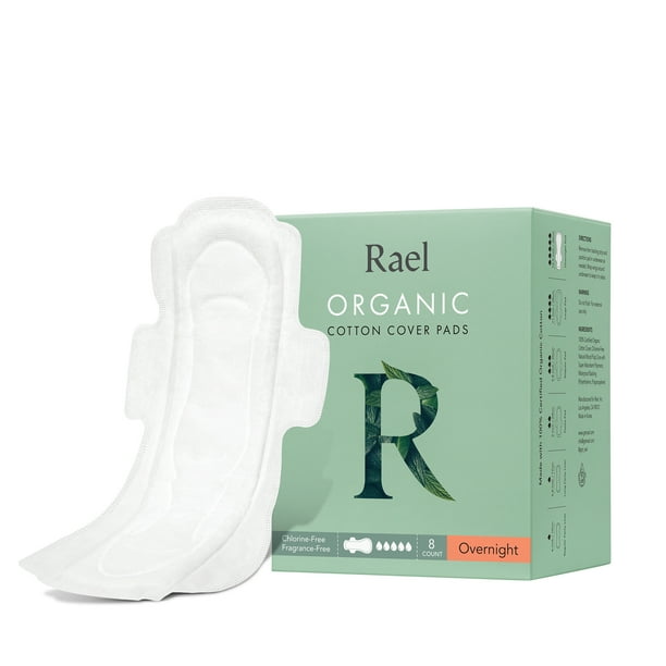 Rael Organic Cotton Overnight Pads