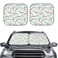 thumbnail image 2 of Sikiie Golfing Clubhouse Print Foldable Car Windshield Sun Visor, Car Window Sunshade Suitable for Sedan, SUV and Truck Car Accessories-Small, 2 of 6