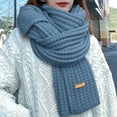 thumbnail image 2 of CAIVO Women Hand Knitted Winter Scarf For Soft Warm Oversized Wrap Feel Elegant Solid Color Fashion Classic Shawls Wraps, 2 of 4