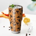 thumbnail image 3 of 30oz Halloween Witches on Brooms Pattern Tumblers Stainless Steel Tumbler with Lid and Straw,Vacuum Insulated Double Wall Travel Tumbler Cups Mug with Cleaning Brush for Coffee,Tea, 3 of 7