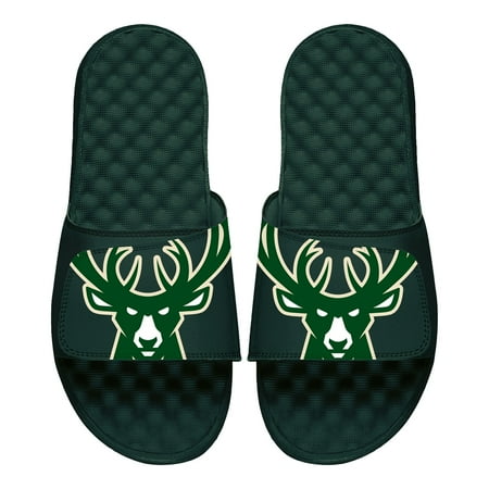 

Men s ISlide Dark Green Milwaukee Bucks Blown Up Logo Slide Sandals