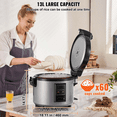 thumbnail image 5 of Rice Cooker 60-Cup, 13.74 Qt Large Rice Cooker with Nonstick Pot, Restaurant Rice Cooker, Fast Cooking & 12-Hour Keep Warm, Includes Cup & Paddle, 5 of 5