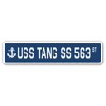 thumbnail image 1 of SignMission SSN-Tang Ss 563 Panneau de Rue 4 x 18 Po - USS Tang Ss 563, 1 of 1