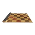 thumbnail image 2 of Ahgly Company Indoor Square Checkered Brown Modern Area Rugs, 3' Square, 2 of 4
