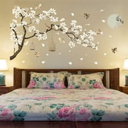 AKDSTEEL 187x128cm Large Size Tree Wall Stickers Birds Flower Home Decor Wallpapers for Living Room Bedroom DIY Rooms Decoration