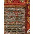 thumbnail image 5 of Unique Loom Outdoor Traditional Collection Area Rug - Era (7' 10" Square Antique Red/Blue), 5 of 8