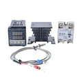 thumbnail image 3 of Digital PID Temperature Controller REX-C100 REX C100 Thermostat + 40DA SSR Relay+ K Thermocouple 1m Probe RKC ,Install Easy, 3 of 7