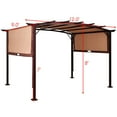 thumbnail image 3 of Gymax 12' x 9' Pergola Kit Metal Frame Gazebo Canopy Cover Patio Shelter, 3 of 10