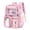 Pink Strawberry, variant on Large Clear Backpack Heavy Duty Stadium Approved See Through Backpack Waterproof Transparent Backpacks Clear Book Bag with Reinforced Strap for School Work Travel, Black Daisy