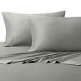 thumbnail image 1 of Silky-Soft Viscose from Bamboo-Cotton Hybrid, Queen 4PC Bed Sheets Set, Grey, 1 of 4