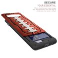 thumbnail image 2 of Galaxy S10+ Case, Duo Shield Slim Wallet Case + Dual Layer Card Holder For Samsung Galaxy S10+ [NOT S10 OR S10e] (Released 2019) Football, 2 of 6
