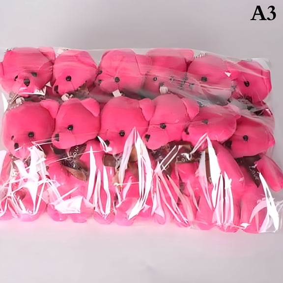 BESTSKY 12Pcs Soft Stuffed Bear Plush Toys Mini Dolls Toy Small Gifts Bag Pendant Teddy Doll