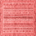 thumbnail image 1 of Ahgly Company Machine Washable Indoor Square Oriental Red Modern Area Rugs, 7' Square, 1 of 4