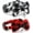 Red+White, variant on 1 / 2-Pack Plaid Cat Collar with Bell and Bow, Breakaway Kitten Collar with Bell, Bowtie Puppy Collars for XXS Xs Small Little Pet Tiny Dogs
