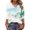 Multicolor#5, variant on Drovellove Women's Loose 3/4 Length Sleeve Printed V Neck Tunic Top - Casual Pullover Blouse for Home or Office