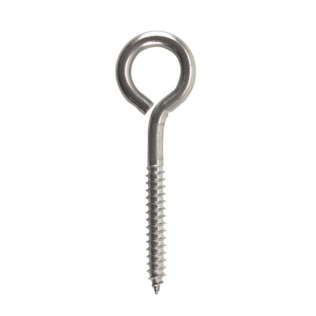 023463405 Lag Eye Bolt Stainless Steel Screw 0.312 x 4 in. pack of