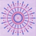 thumbnail image 1 of Ahgly Company Indoor Square Patterned Tyrian Purple Area Rugs, 7' Square, 1 of 6