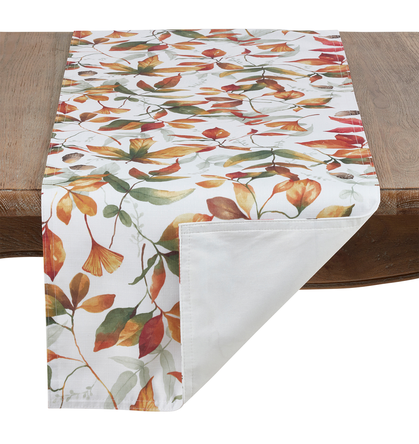 Lintex Autumn Changing Leaf Jacquard Fall and Thanksgiving 100% Cotton  Fabric Napkins, Fall Leaf Block Woven Easy Care Napkin Set, Set Of 8 Napkins  