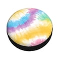 thumbnail image 3 of Multi-Size Car Tire Dust Cover Sunscreen, Corrosion, Dust And Water Keep Spare Tires Clean Yellow Tie-Dye Background Rainbow Colors_1 16 Inch, 3 of 8
