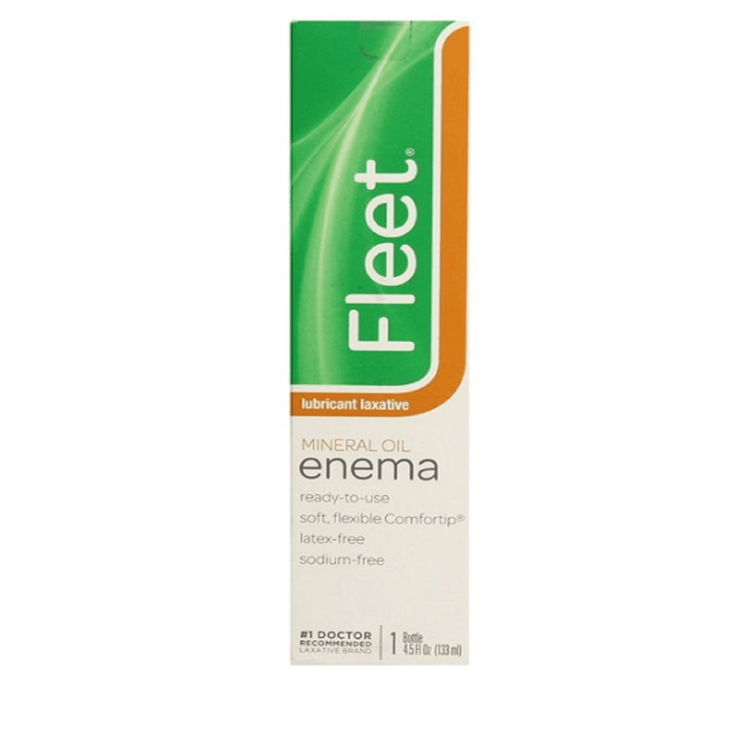 Fleet Enema Mineral Oil Lubricant Laxative, Sodium Free, 4.5oz, 12Pack
