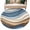Blue Brown White, variant on Round Rugs 6Ft, Blue Brown Ombre Round Area Rug Washable Indoor Throw Carpet, Modern Abstract Aesthetics Geometric Soft Non Slip Circle Rug for Office Cabinet Home Decor Aesthetic