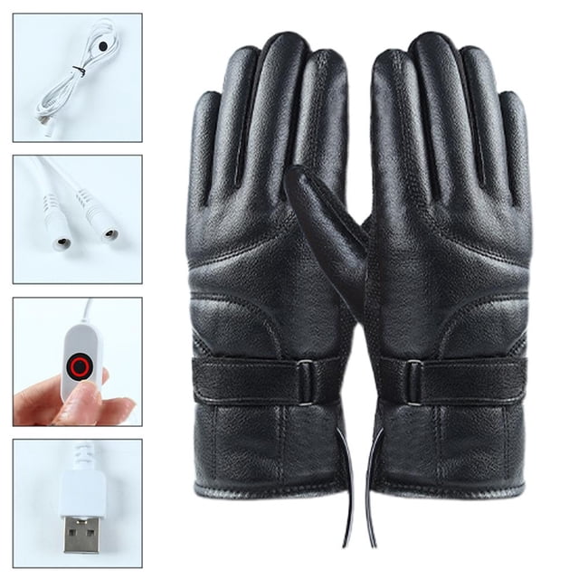 Guantes calefactados TQEHS para motocicleta y bicicleta eléctricos de invierno tamaño 27*12 cm