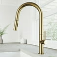 thumbnail image 2 of VIGO Greenwich Single Handle Pull-Down Sprayer Kitchen Faucet in Matte Brushed Gold, 2 of 11