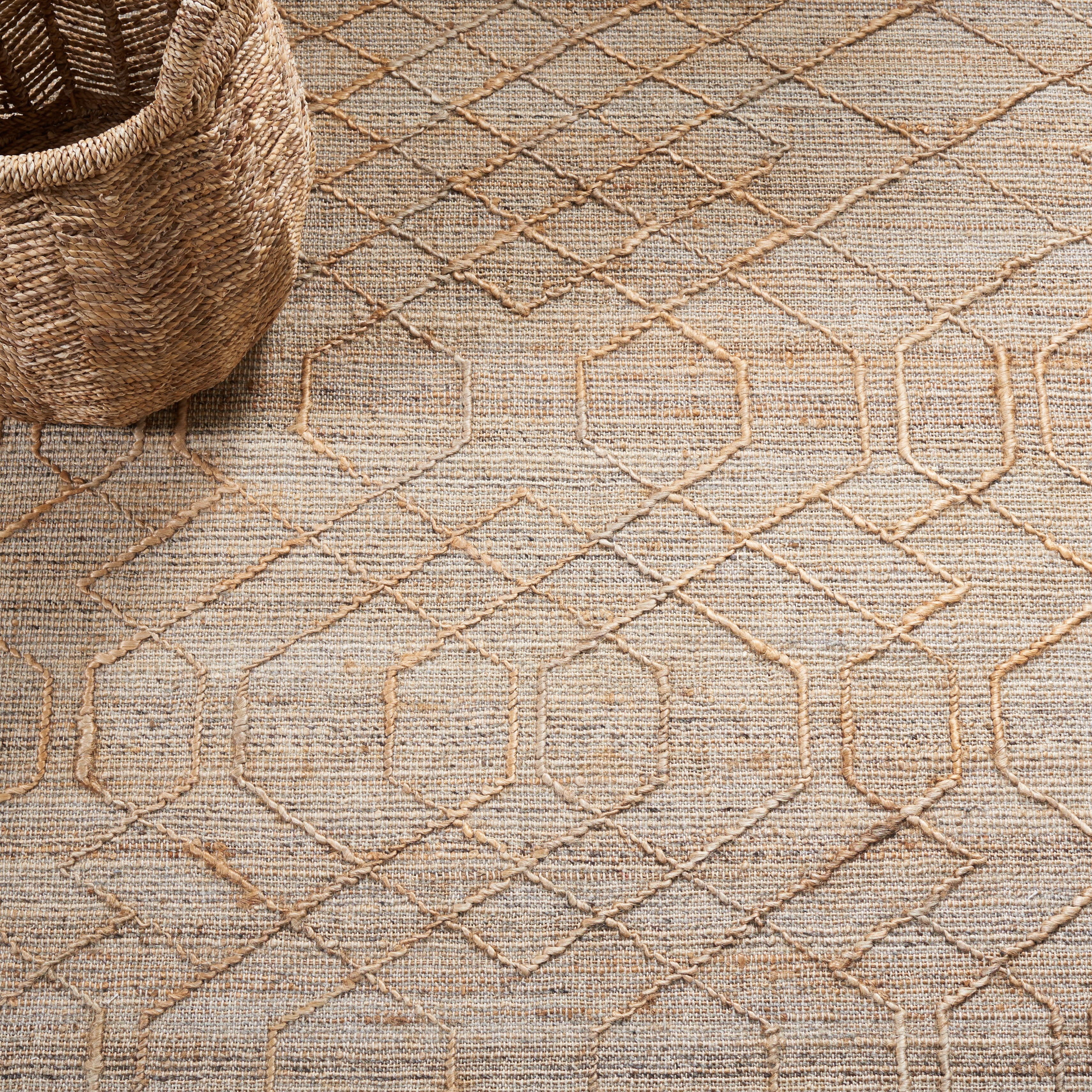 SAFAVIEH Natural Fiber Layton Geometric Area Rug, Natural/Beige, 5' x 8'