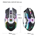 thumbnail image 3 of Heliisoer ZERODATE-T30 Souris Sans Fil Rechargeable Design Lumineux RGB, 3 of 3
