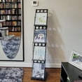 thumbnail image 5 of Brochure Display Stand Foldable Magazine Rack Metal Brochure Holder Literature Rack With Carrying Bag 4 Pockets Literature Stand For Exhibition Trade Show And Office Retail Store Black, 5 of 6