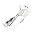 thumbnail image 3 of Stainless Steel Hand Cranked Mixer, Manual Hand Mixer, Manual Egg Beater Hand Crank, Durable Pasta/Dough Baking Tool, Ideal for Beating Eggs, Mixing Dough21Pcs), 3 of 5