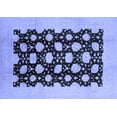 thumbnail image 1 of Ahgly Company Machine Washable Indoor Rectangle Oriental Blue Traditional Area Rugs, 3' x 5', 1 of 4