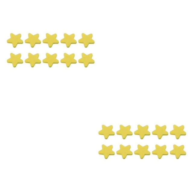 Guardoinrt Beautiful Star Shape Drawer Knobs Easy Installation And Durable Kids Star Shape Drawer Knobs Children Drawer Knobs yellow trumpet 2Set