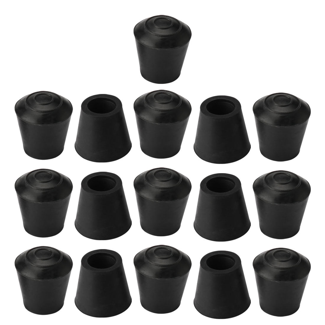 uxcell® 15pcs Chair Leg Tips Caps 16mm 5/8 Inch Anti Slip Rubber Furniture Table Feet Cover Floor Protector Reduce Noise Prevent Scratches 
