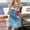 Blue, variant on Babysbule Skirt for Women Plus Size Women Denim Jeans Suspender Skirt Pinafore Slim Mini Short Dress Kaftan