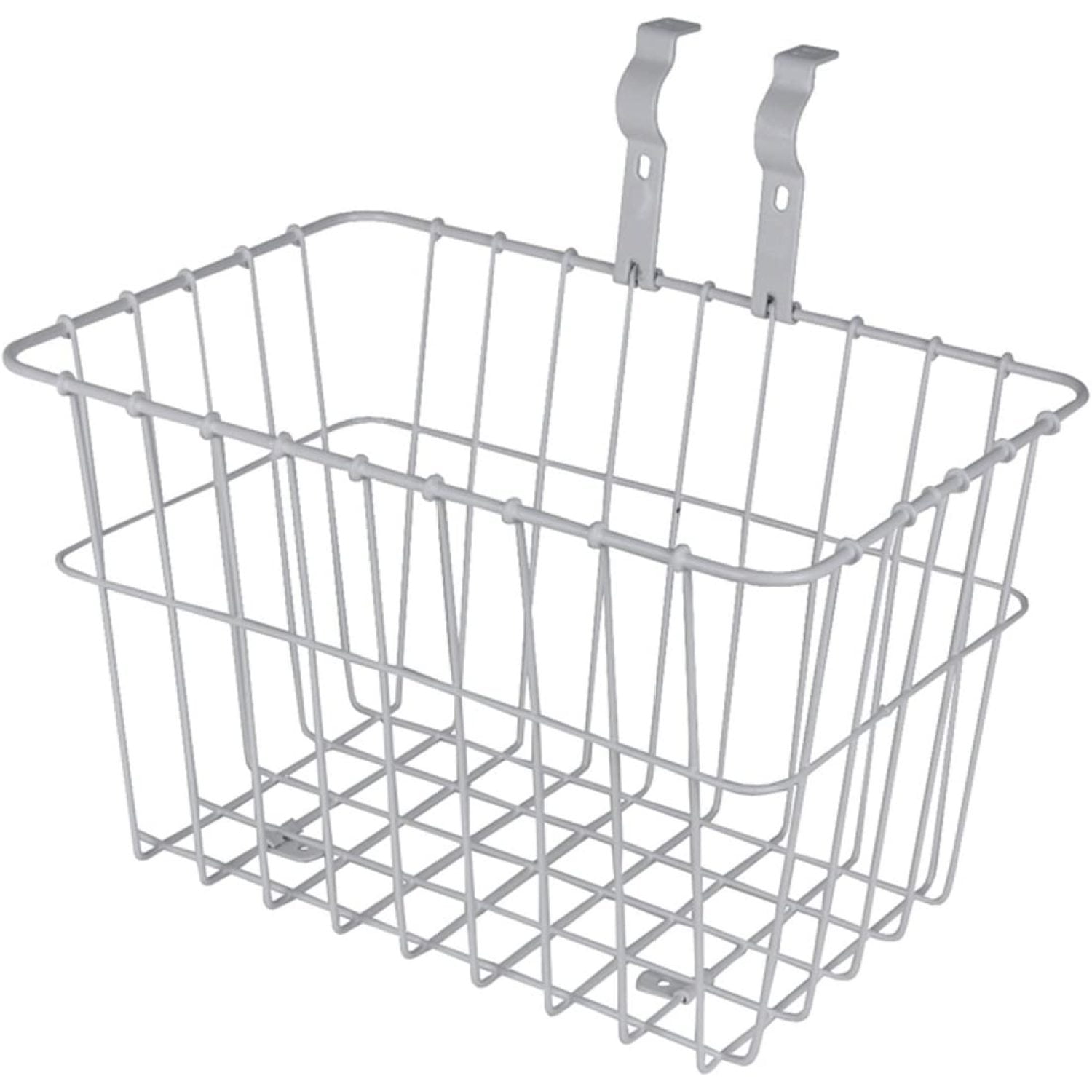 198 MultiFit Front Handlebar Bike Basket White (White), Codllyne