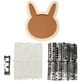 thumbnail image 1 of 1 Set Letter Board Cartoon Adorable Rabbit Changeable Wood Message Board Household Supplies, 1 of 10