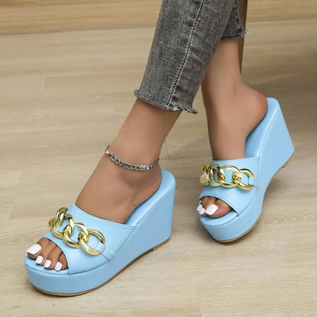 

Medcursor Womens Fashion Wedges Open Toe Knot Beach Shoes Roman Slippers Sandals