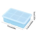 thumbnail image 3 of Mauxuk Premium Silicone Ice Cube Tray for Whiskey & Cocktails - Large Hexahedron Ice Molds with Lid, Non-Stick, Dishwasher Safe (6.69 x 4.72 Inches), 3 of 6