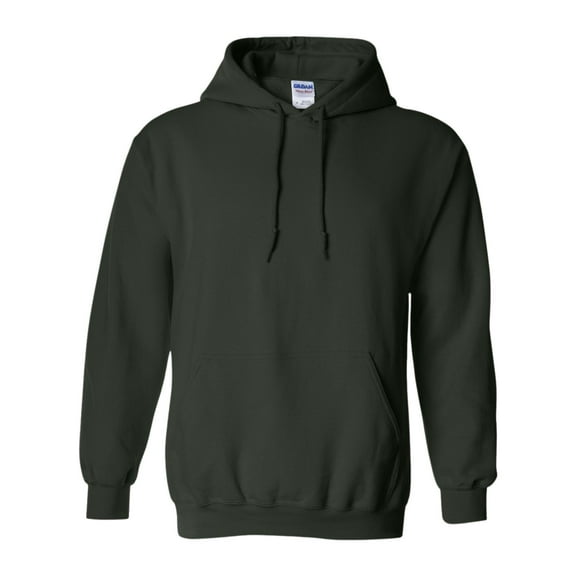 Gildan Unisex Heavy Blend Hooded Sweatshirt 50/50 Cotton/Polyester Fleece Pullover Classic Hoodie (Forest, L)
