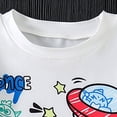 thumbnail image 6 of Toddler Boys Summer Sets Clothing 6-12 Months 2T 3T 4T 5T Children Cute Cartoons Printed Short Sleeve Cotton T-Shirt and Elastic Waist Shorts Sets Kids Outfit Beach Clothes 2-3 Years, 6 of 7