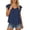 e-82Dark Blue317, variant on Women Shirts Elegant Sleeveless Ruffle Tie Tank Tops For Casual Summer Wear Loose Fit Lightweight Knit Sleeveless Blouse Comfort Female Solid Color Dailywear
