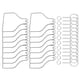 thumbnail image 1 of Kit de 30 llaveros transparentes en blanco, 30 anillos para llaveros, adorno para manualidades. tablero en blanco, 1 of 9