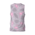 thumbnail image 3 of Easygdp Pink Flamingo Men's Mesh Basketball Jersey Quick Drying Sleeveless Shirts Fitted Muscle Tank Tops Sport Round Neck T-Shirt - Small, 3 of 9