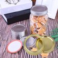 thumbnail image 3 of 24Pcs 70mm Split-Type Jars Lids Seals Rings ;Storage Jar with Silicone Seals Rings Storage Solid Caps Replacement Cover, Silver, 3 of 8