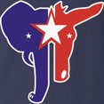 thumbnail image 3 of CafePress - Republican Democrat Long Sleeve Dark T Shirt - Long Sleeve Dark T-Shirt, 3 of 4