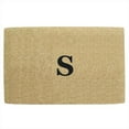 thumbnail image 1 of Nedia Home O2137T Heavy Duty Coir Mat - 22 x 36 In. Half Round No Border-- Mongrammed T, 1 of 1
