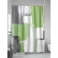 thumbnail image 5 of Sage Green Shower Curtain, Gray Graffiti Color Blocks Abstract Modern Art Waterproof Shower Curtain Set with 12 Hooks Lightweight Washable Fabric Shower Curtains for Bathroom 36x72 Inches, 5 of 6