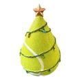 thumbnail image 2 of Tennis Christmas Tree Decoration, Gold Star Topper, Sports Theme Holiday Decor (Tennis), 2 of 7