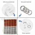 thumbnail image 4 of Brown Striped Shower Curtain, Waterproof Shower Curtains for Bathroom, Farmhouse Stripes Modern Abstract Art Washable Fabric Bathtub Curtain Set Bath Decor with 12 Hooks Long 72"x84", 4 of 8